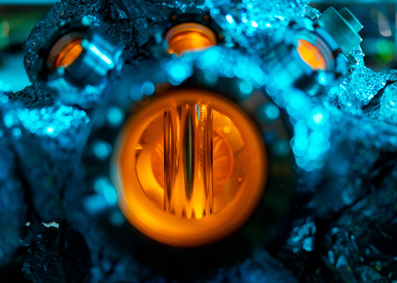 A detail photo in the Molecular Beam Epitaxy Core Facility
